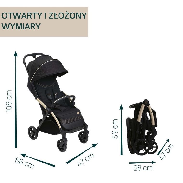 Chicco, Goody Xplus, wózek spacerowy, Black