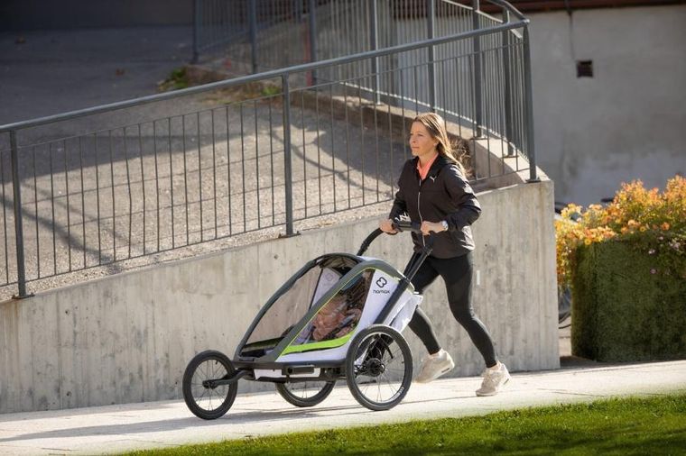 Hamax, Breeze One, przyczepka rowerowa, White/Green