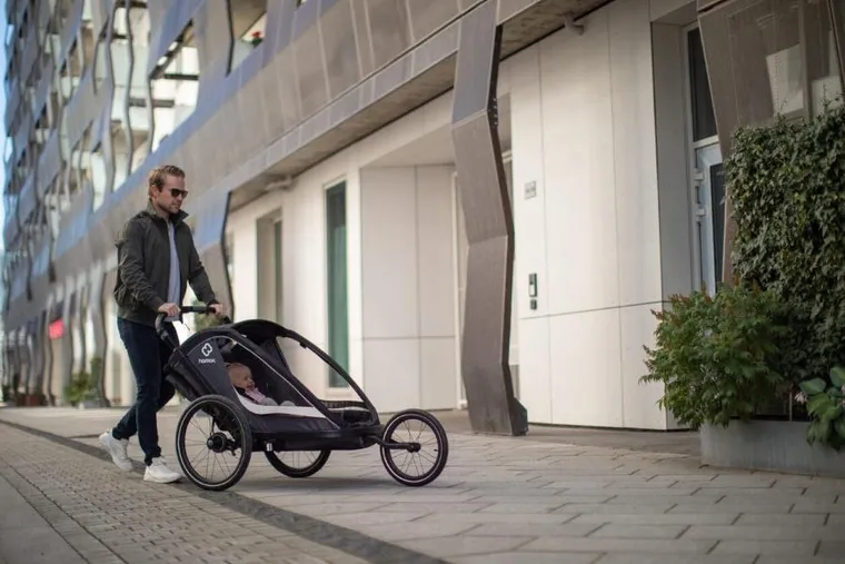 Hamax, Cocoon One, przyczepka rowerowa, grey/black