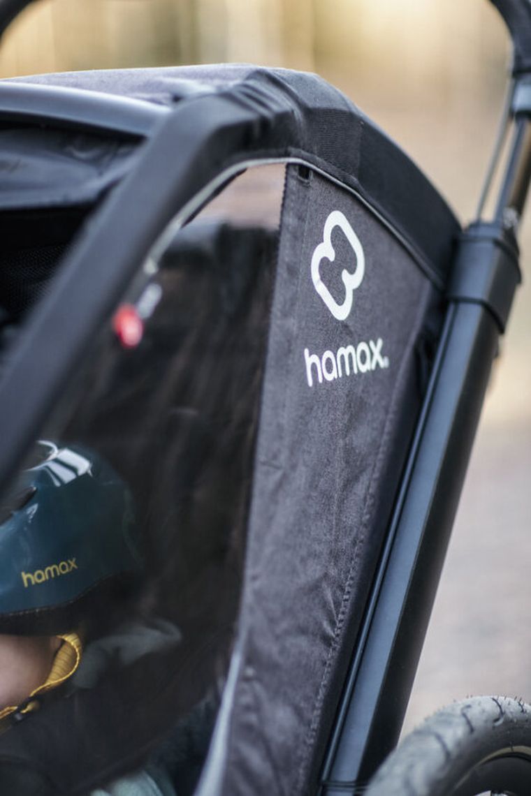Hamax, Cocoon, przyczepka rowerowa, podwójna, Grey/Black