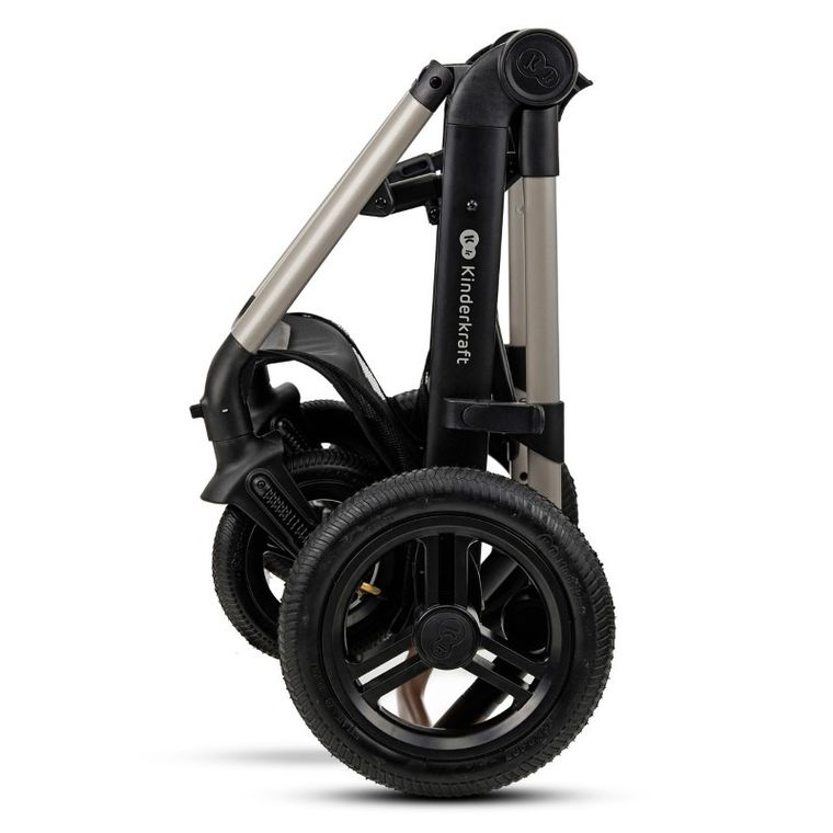 Kinderkraft, Moov 2, Air Wheels, wózek wielofunkcyjny 4w1, Moonlight Grey