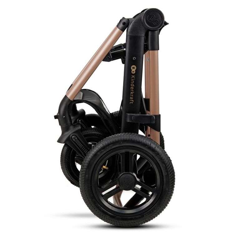 Kinderkraft, Moov 2, Air Wheels, wózek wielofunkcyjny 4w1, Sand Beige