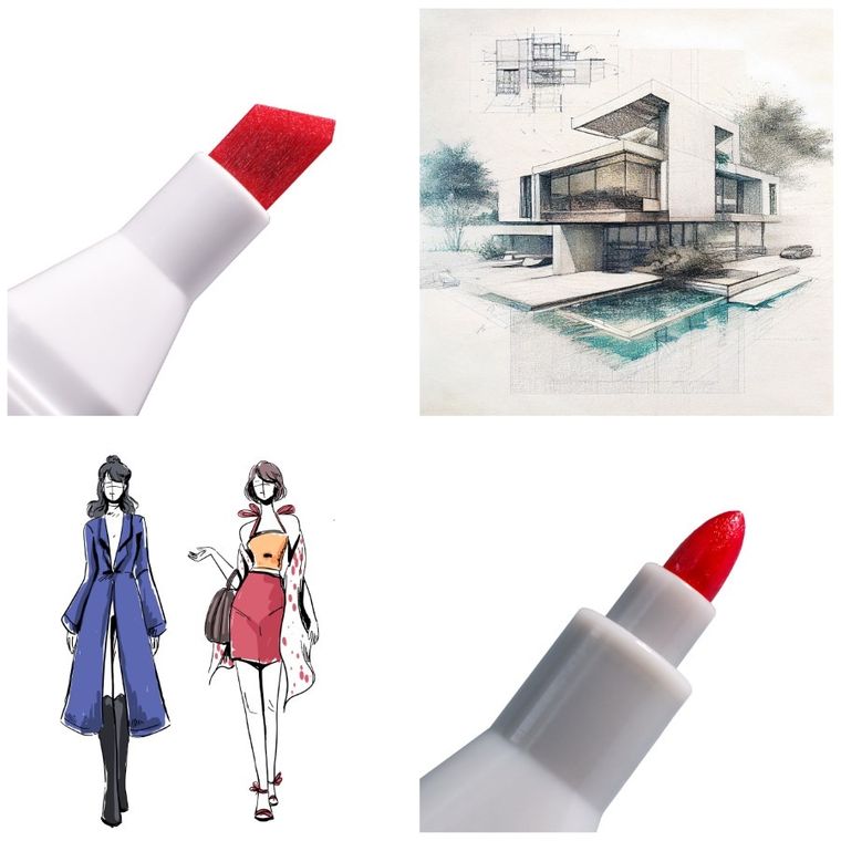 Rawmark, PurePro, promarkery + etui ze stelażem, 80 kolorów