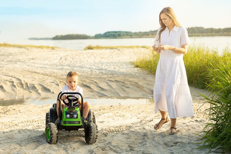 Toyz, Hector, Traktor, pojazd na akumulator, czerwony