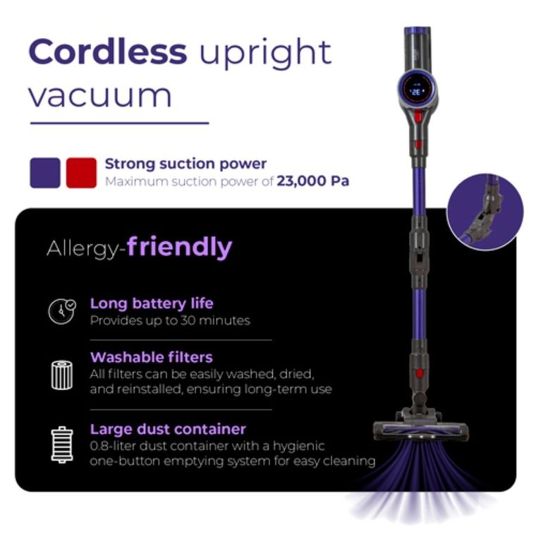 Adler, Pro, bezprzewodowy odkurzacz, pionowy