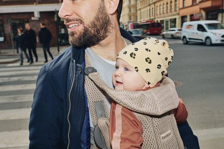 BabyBjörn, Move 3D Mesh, nosidełko, szary beż