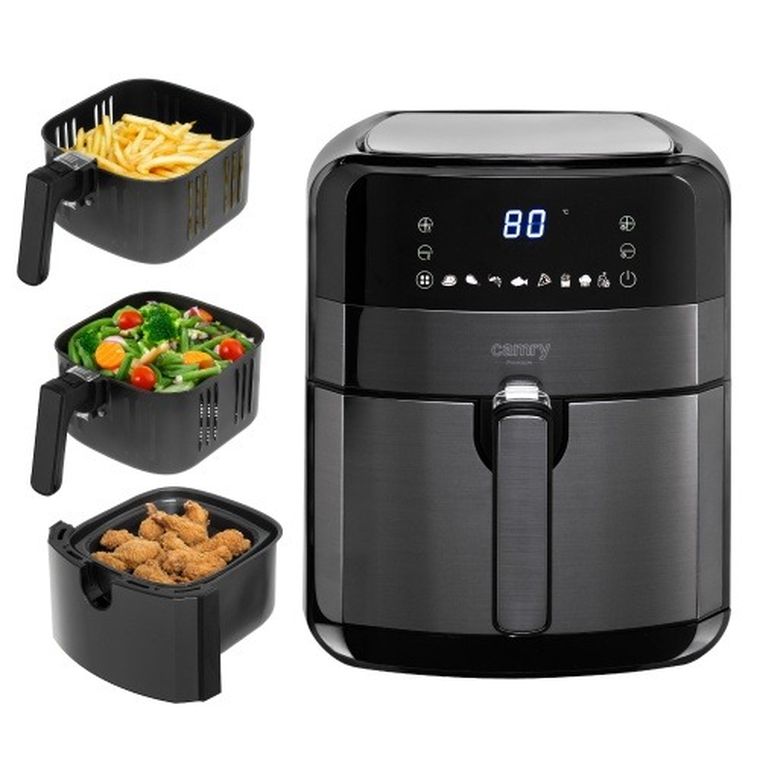 Camry, frytkownica beztłuszczowa, air fryer, 9 programów, 5l