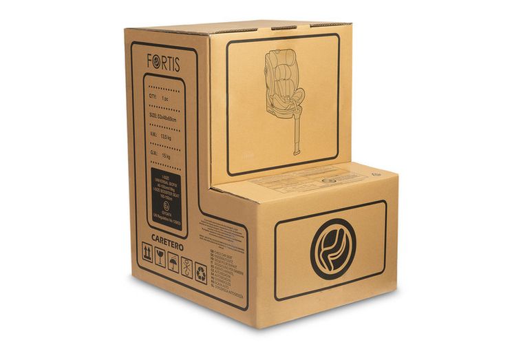 Caretero, Fortis i-Size, fotelik samochodowy, graphite, 40-150 cm