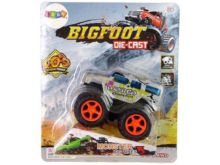 Lean Toys, BigFoot Die-Cast, pojazd z napędem i rampą, 1 szt.