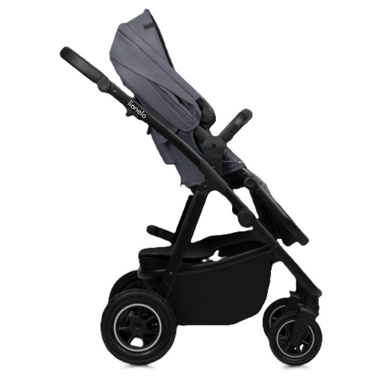Lionelo, Amber Plus, wózek wielofunkcyjny 3w1, Grey Graphite