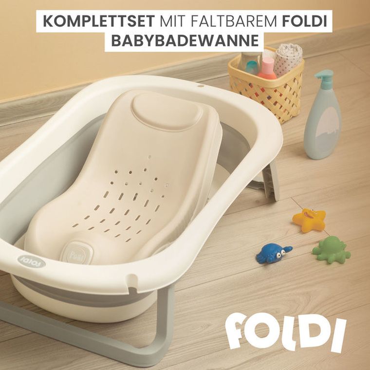 Sensillo, Posi, wkładka do wanienki składana, beżowy