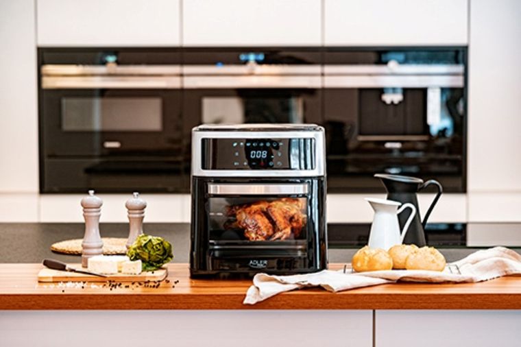 Adler, piekarnik beztłuszczowy 8w1, 13l