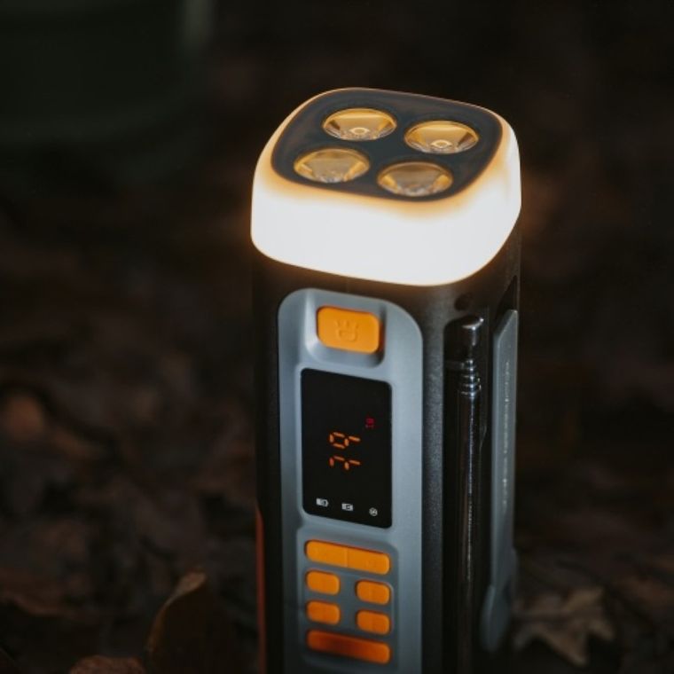 Adler, radio awaryjne, z panelem słonecznym, korbką, powerbankiem