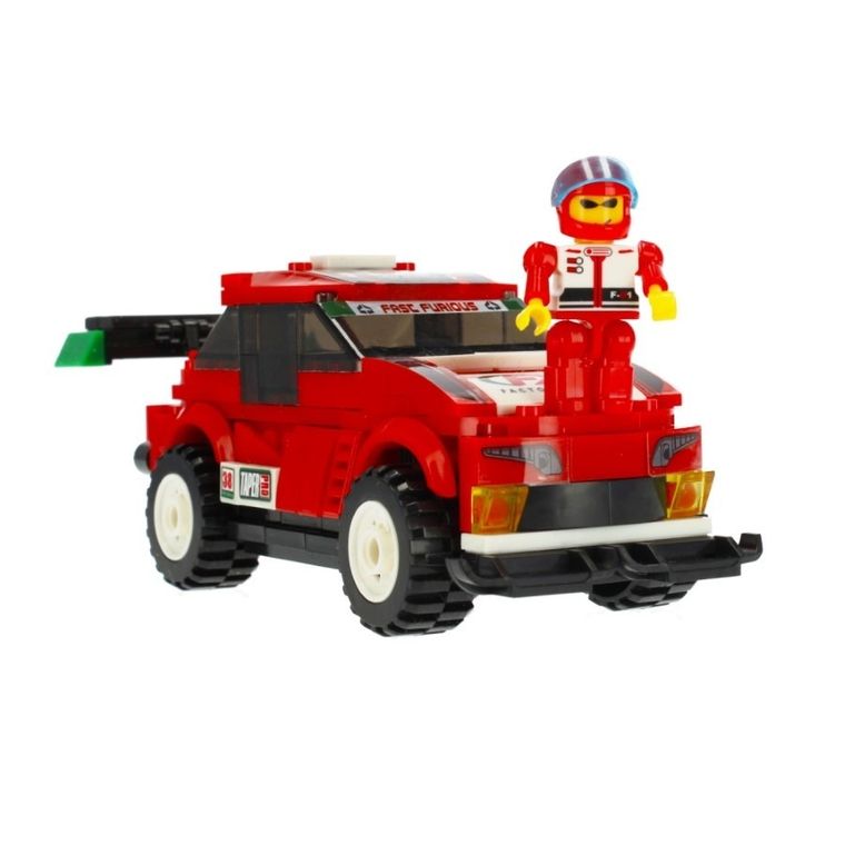 Alleblox, samochód wyścigowy, klocki konstrukcyjne, 255 elementów