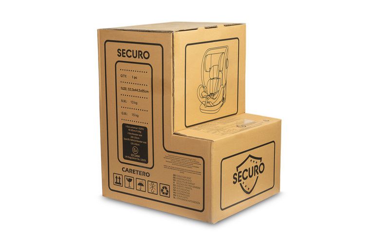 Caretero, Securo i-Size, fotelik samochodowy, burgundy, 40-150 cm