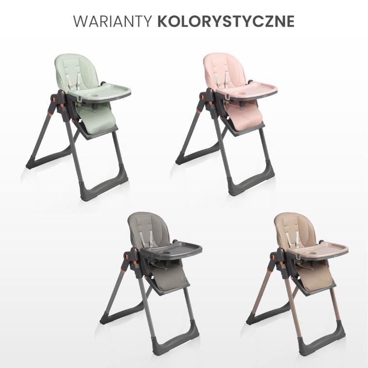 Caretero, Vars, krzesełko do karmienia, mint