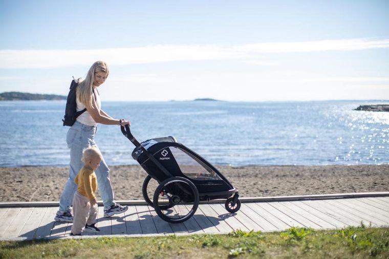 Hamax, Breeze One, przyczepka rowerowa, Black