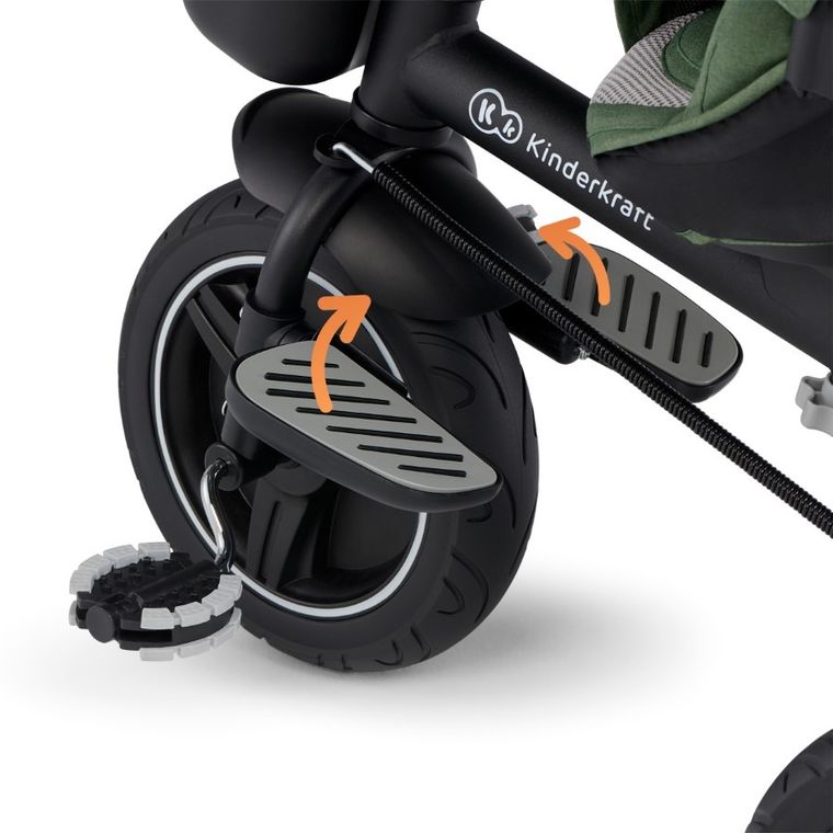 Kinderkraft, Spinstep, rowerek trójkołowy, Grey
