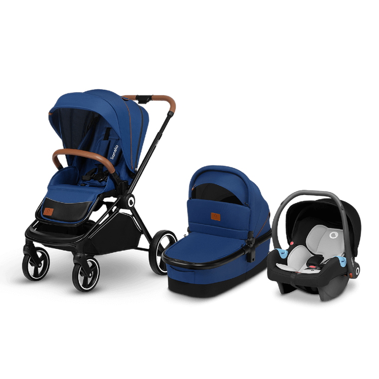 Lionelo, Mika, wózek wielofunkcyjny z fotelikiem, 3w1, Blue Navy