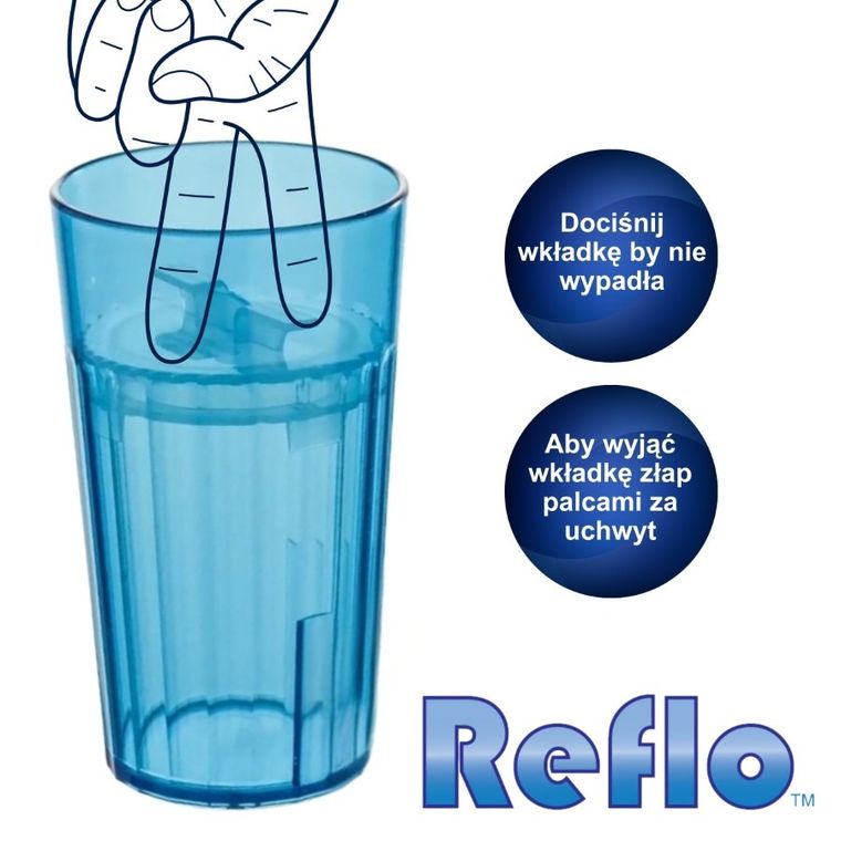 Reflo, kubek do nauki picia, niebieski, 280 ml