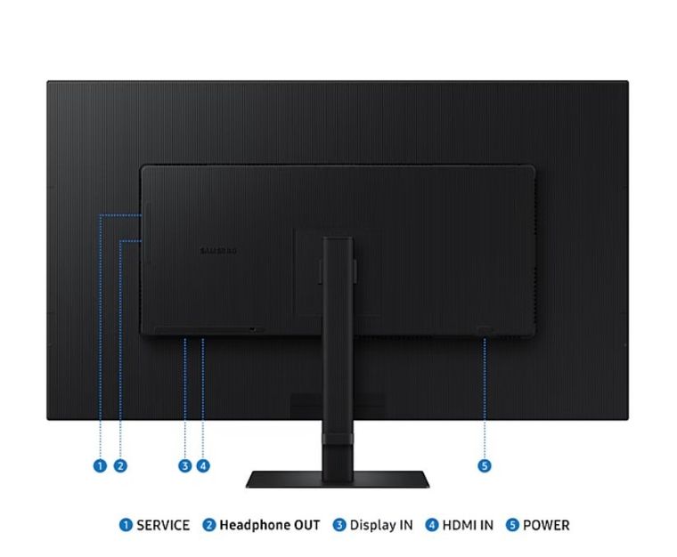 Samsung, monitor, 37", ViewFinity S70D VA 3840-2160 UHD, 16:9, 1xHDMI, 1xDP 5ms PinP/PbyP 60Hz, płaski, 2Yd2d, LS37D700EAUXEN