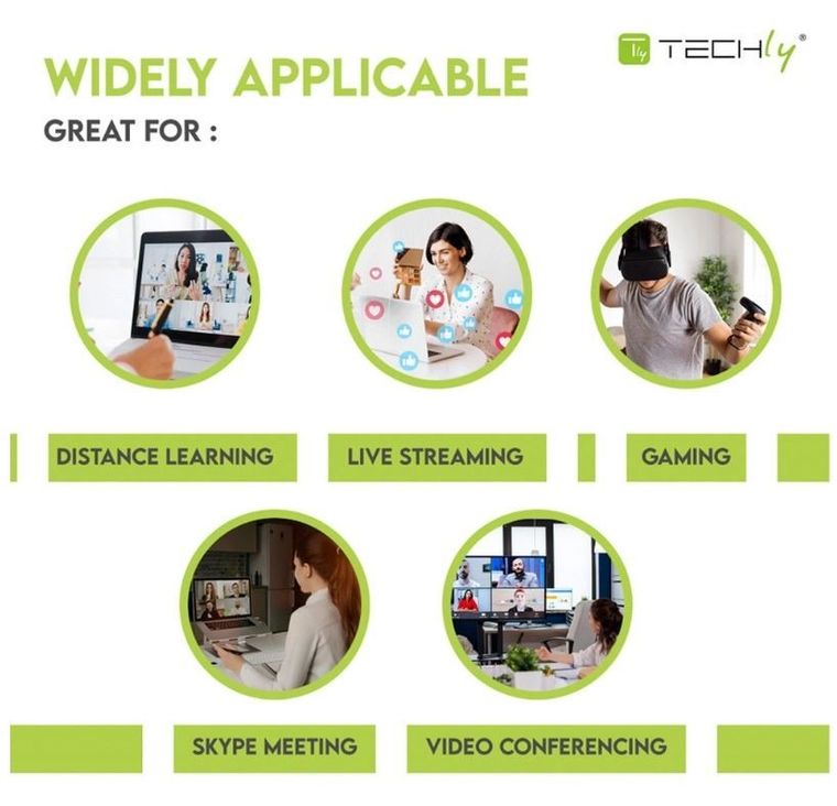 Techly, mikrofon konferencyjny, dookólny, USB 2.0 z wyciszeniem