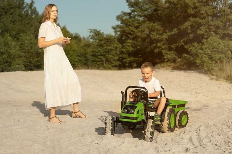 Toyz, Hector, Traktor, pojazd na akumulator, czerwony