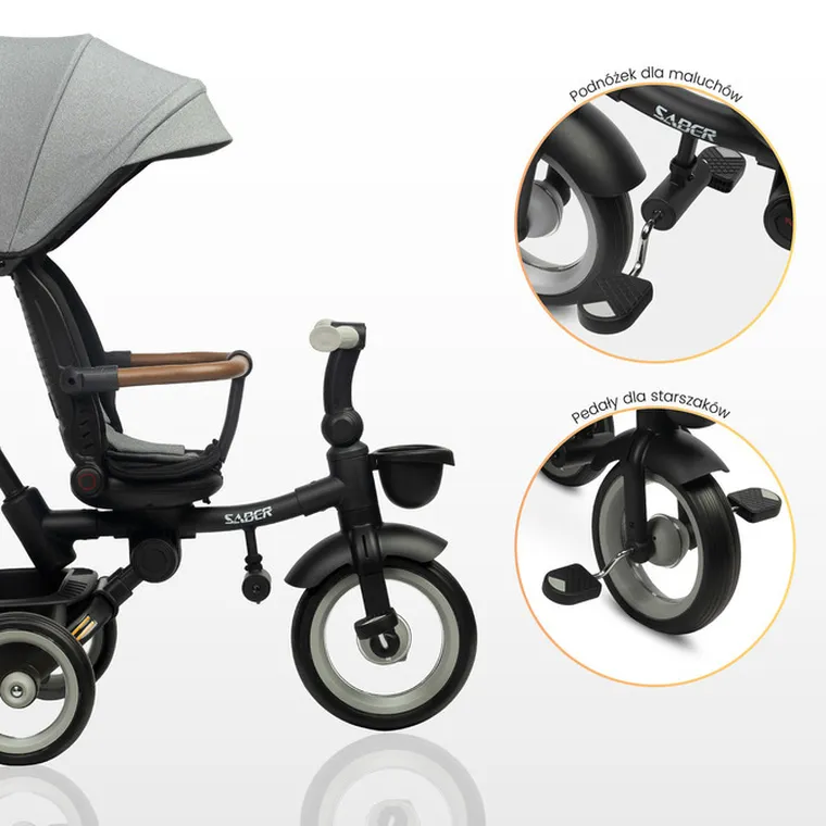 Toyz, Saber, rowerek 3-kołowy, beige