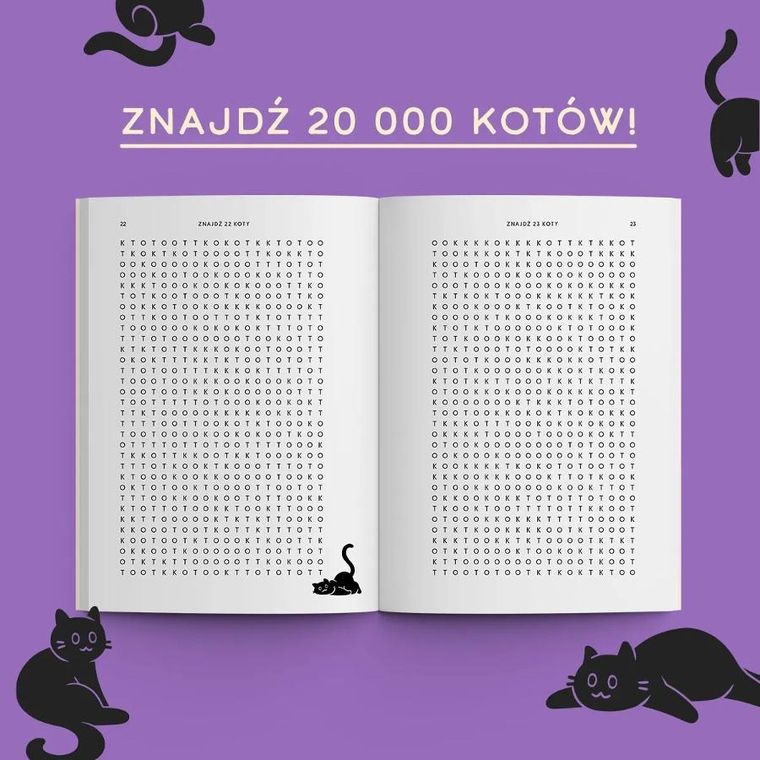 20 000 kotów! Wykreślanka niemal nie do rozwiązania