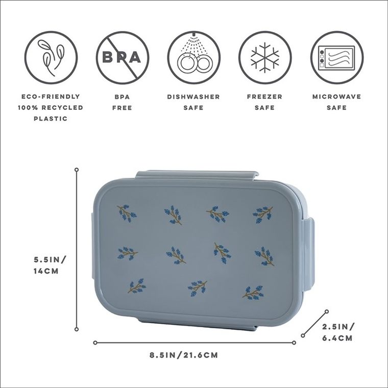 3 Sprouts, Bento, lunchbox, blueberry blue
