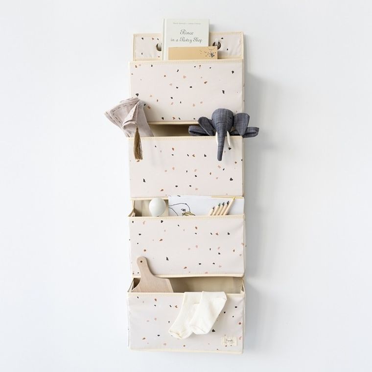 3 Sprouts, organizer na drzwi wiszący, recycled, cream