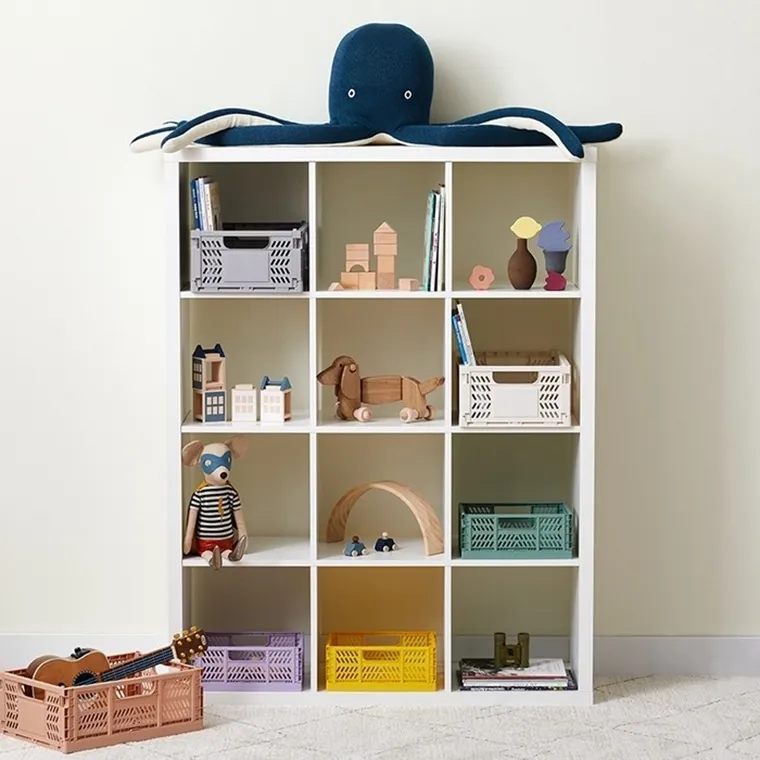 3 Sprouts, skrzynka na zabawki, składana, Large Clay