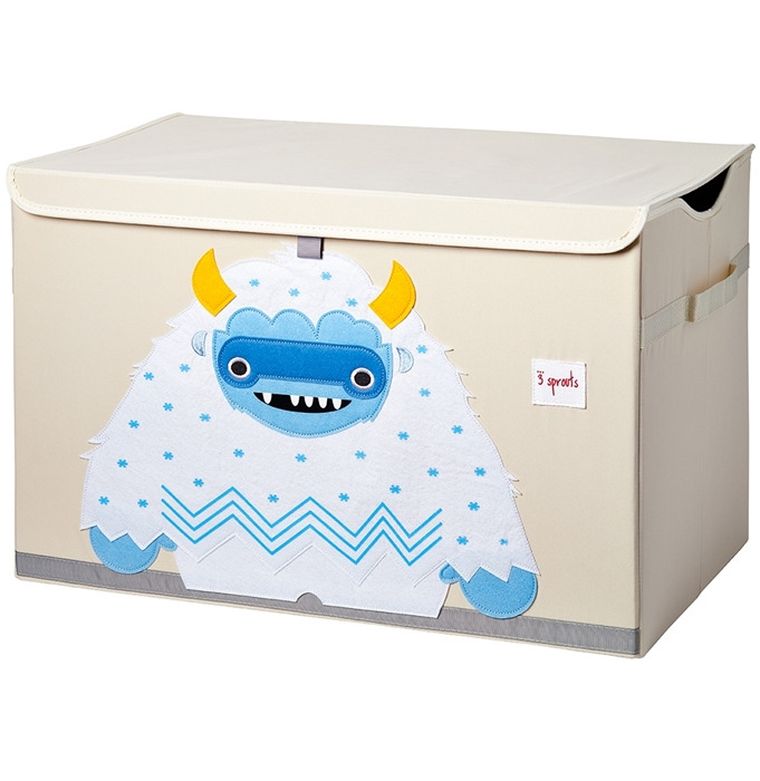 3 Sprouts, Yeti, pudełko zamykane na zabawki, blue
