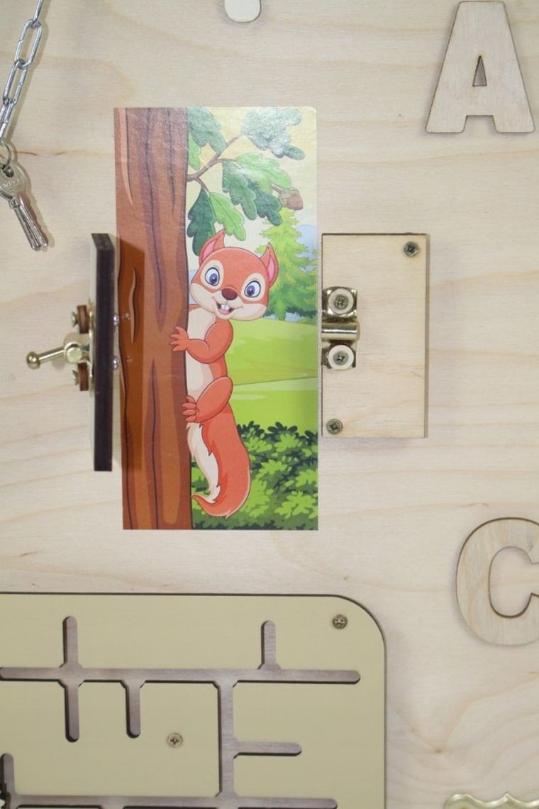 3toysm, tablica manipulacyjna, las, 50-75 cm