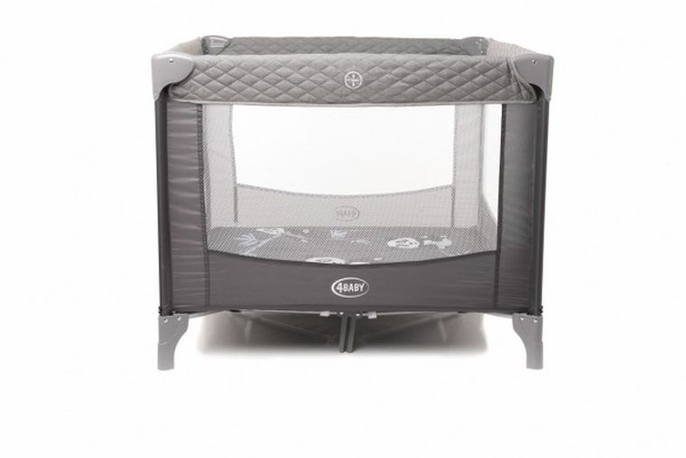4Baby, Colorado, łóżeczko turystyczne, kojec, Grey