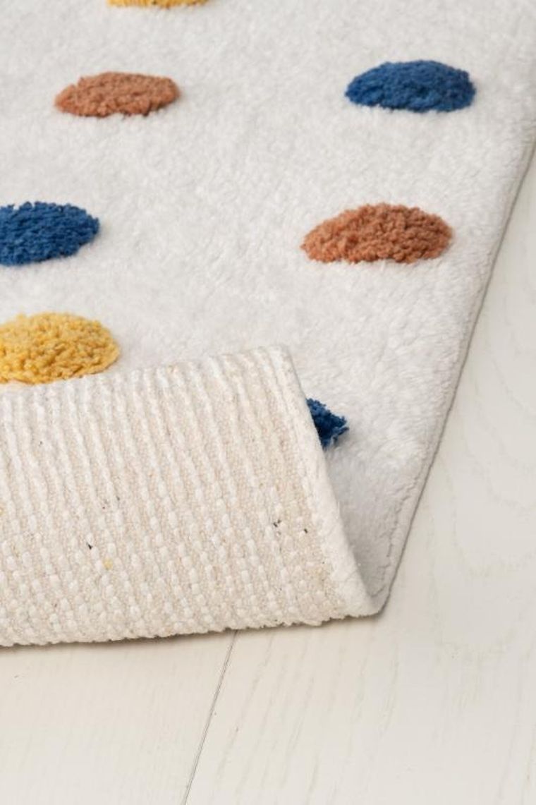 4living, dywan bawełniany w kropki, 70-120 cm