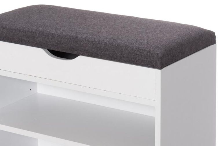 4living, ławka ze schowkiem na buty, 30-60-47 cm