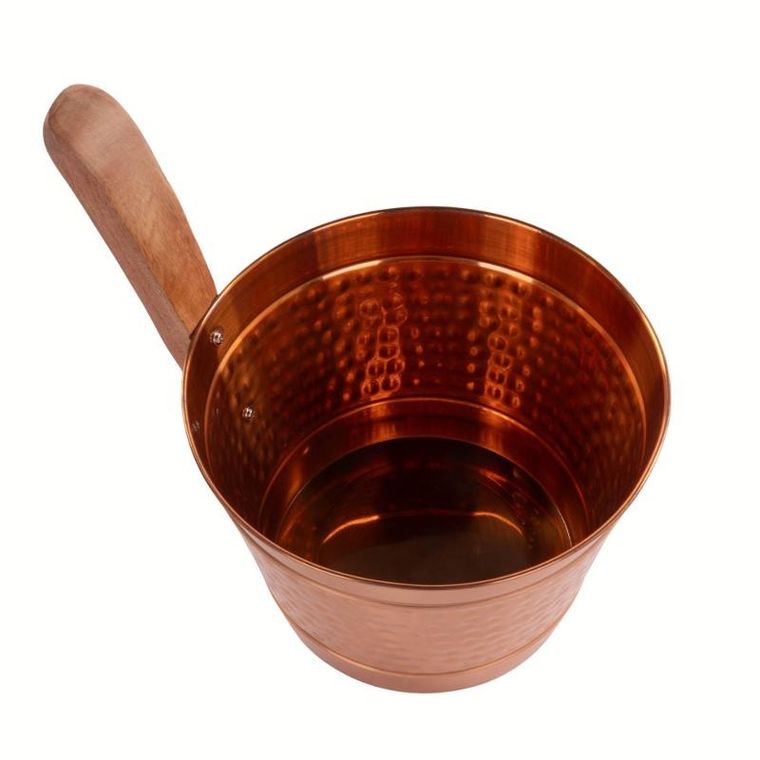 4living, miedziany ceber do sauny, 4l