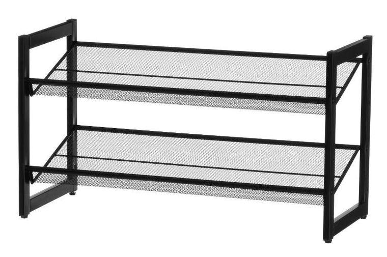 4living, Mimmi, metalowy stojak na buty, 2 poziomy, 74 cm