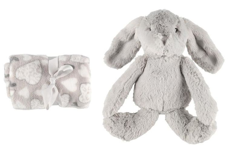 4living, polarowy koc z maskotką, 75-100 cm