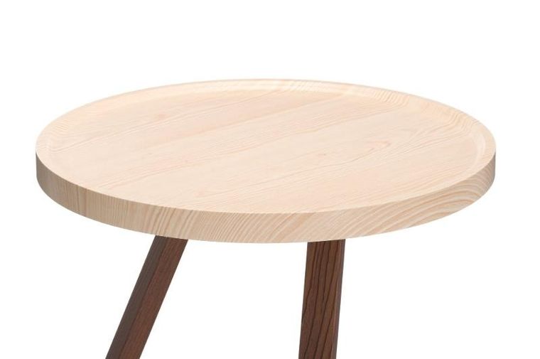 4living, stolik pomocniczy z mdf, ø 40 cm