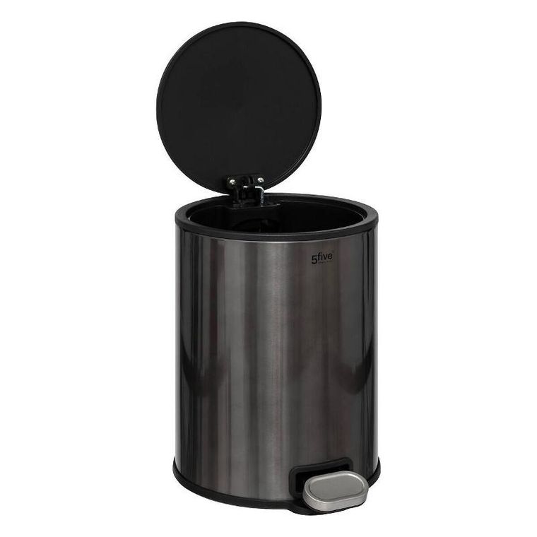 5five Simply Smart, Delta, stalowy kosz na śmieci, 6l