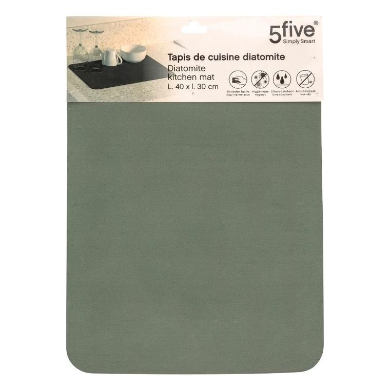 5five Simply Smart, diatomitowa mata do suszenia naczyń, 40-30 cm