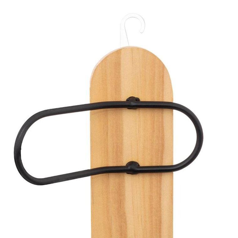 5five Simply Smart, drewniany wieszak do przedpokoju z 6 haczykami, 77 cm