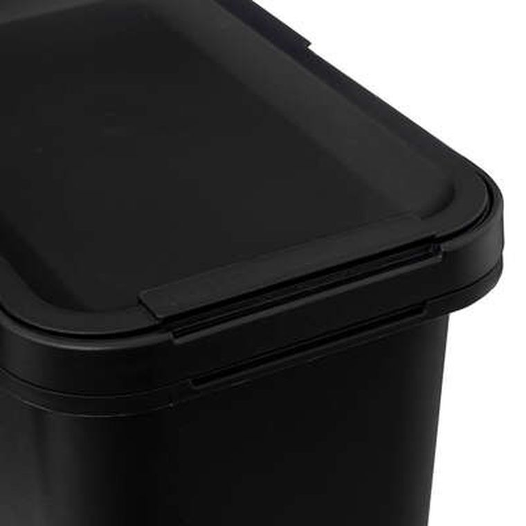 5five Simply Smart, kosz na śmieci, czarny, 12l
