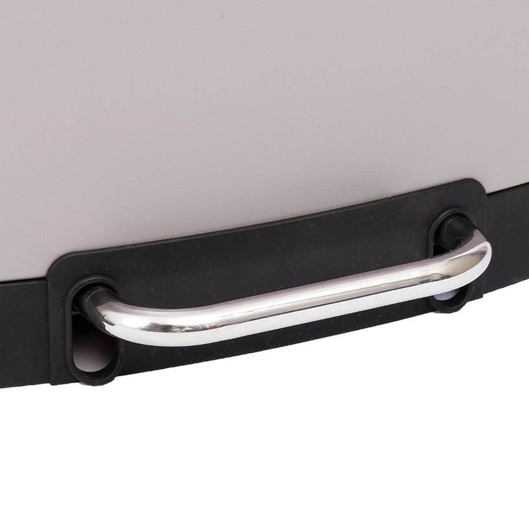 5five Simply Smart, kosz na śmieci, metalowy, taupe, 30 l