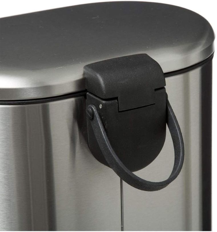5five Simply Smart, kosz na śmieci z pedałem, Siliflex, 6l, inox