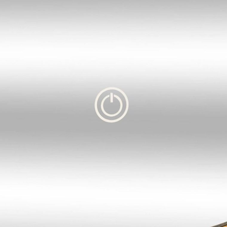 5five Simply Smart, lustro łazienkowe z oświetleniem LED, bambusowa rama, Ø 57 cm