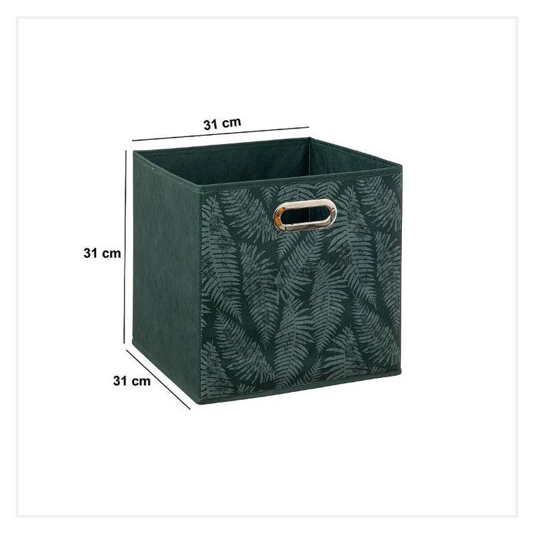 5five Simply Smart, Mix'n'modul, pojemnik do przechowywania, z wzorem liści