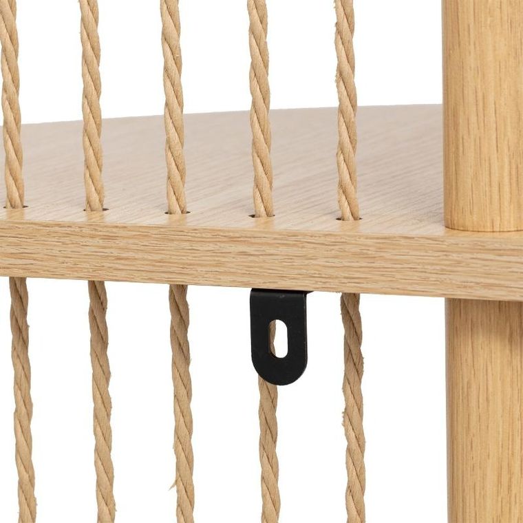 5five simply smart, narożny regał otwarty na książki, 4-poziomowy, Kord, 34-34-110 cm